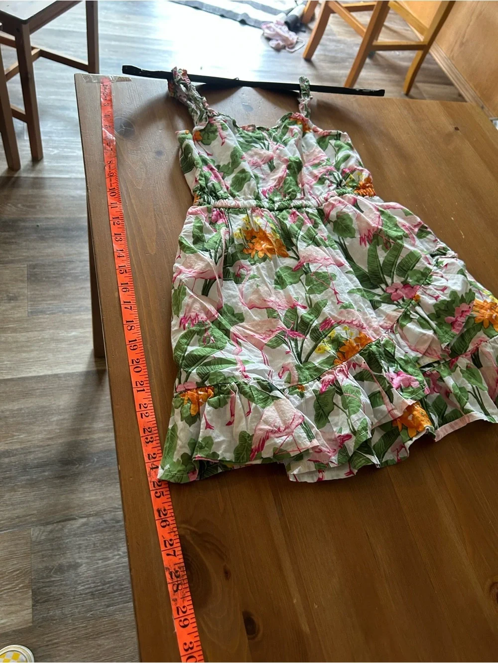Janie & Jack Tropical Flamingo Ruffle Sundress Size 6